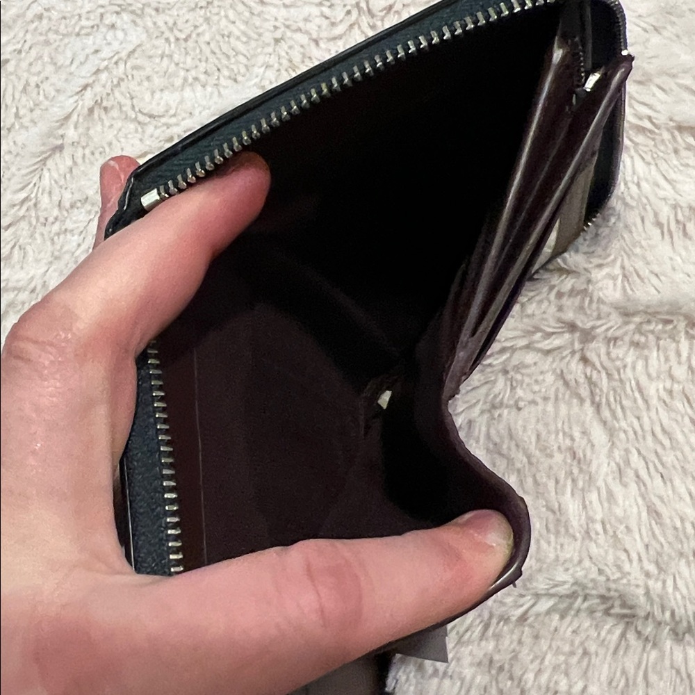 Brand New Coach Dark Green Leather Zip Wallet - Picture 6 of 6